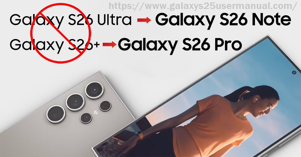 Samsung Galaxy S26 Note (S26 Pro) Manual (User Guide)